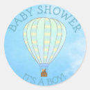 Recherche de ballon à air chaud autocollants Baby shower
