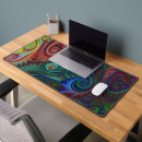 Recherche de spirale fractale tapis souris Bleu