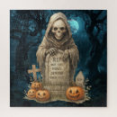 Zoek naar horror puzzels Halloween