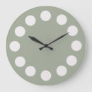Zoek naar witte stippen klokken Minimalistisch