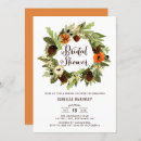 Recherche de fall floral bridal shower invitations Botanique