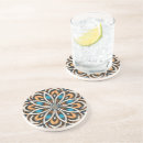 Recherche de mandala dessous de verres Fleur