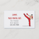 Recherche de arts martiaux cartes visite Boxe