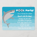 Zoek naar shark party uitnodigingen Poolpartij