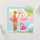 Recherche de summer beach vœux cartes Flamant