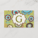 Recherche de motif de fleur cartes visite Girly