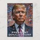 Recherche de donald trump président cartes postales Pote