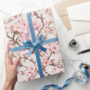 Recherche de fleurs de cerisier papier cadeau Rose
