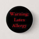 Recherche de allergie de latex Avertissement