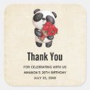 Recherche de panda rose autocollants Noir et blanc