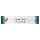 Zoek naar vogels naambordjes Pauw