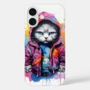 Recherche de chats colorés iphone coques Chaton
