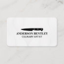 Recherche de arts culinaires cartes visite Chef