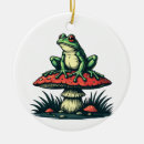 Zoek naar kikkers ornamenten Paddenstoel