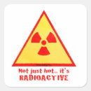 Zoek naar nucleaire stickers Radioactief