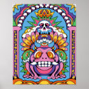 Recherche de crâne psychédélique posters Trippé