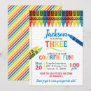 Recherche de crayon couleur invitations Arc en ciel