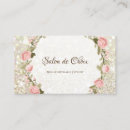 Recherche de styliste de partie cartes visite Floral