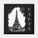 Recherche de paris noir blanc magnets Tour eiffel