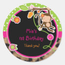 Recherche de singe de fille autocollants Safari