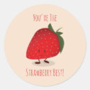 Recherche de fraise kawaii autocollants Fruit
