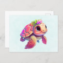 Recherche de tortue heureuse cartes postales Tortue de mer