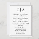Recherche de noir et blanc moderne invitations Classe