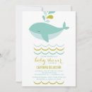 Recherche de baleine bleue invitations Baby