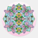 Recherche de mandala vert autocollants Violet
