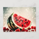 Recherche de fruit tropical cartes postales Pastèque