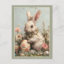 Recherche de lapin pâques vintage cartes postales Printemps