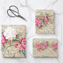 Recherche de paris vintage papier cadeau Floral
