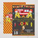 Recherche de de pompiers invitations Jaune