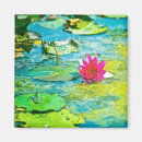Recherche de fuchsia magnets Aquarelle