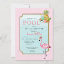 Recherche de tropicale bridal shower invitations Flamant
