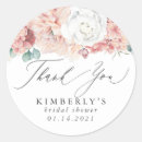 Recherche de baby shower rose et gris autocollants Élégant