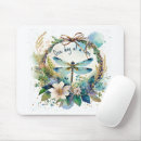Recherche de couronne rose tapis souris Aquarelle
