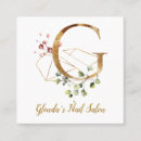 Recherche de lettre g cartes visite Fleuriste