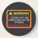 Zoek naar waarschuwing onderzetters Voorzichtigheid