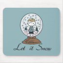 Recherche de neige tapis souris Snoopy