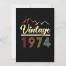 Recherche de qui 1974 invitations Vintage