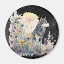 Recherche de de loup refrigérateur magnets Ciel nocturne