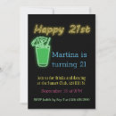Recherche de vert fluorescent invitations Noir