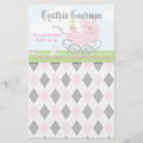 Zoek naar roze baby briefpapier Vintage
