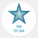 Recherche de votre texte ici autocollants Bleu