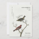 Recherche de oiseaux japonais invitations Rétro
