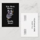 Zoek naar koala visitekaartjes Beer
