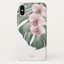 Recherche de floral monogram iphone x coques Aquarelle florale