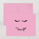 Recherche de amour chic cartes postales Rose