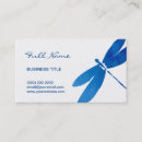 Recherche de libellule bleue cartes visite Pour tous